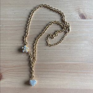 Elegant Gold Necklace with Sparkle Accents